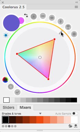 The Coolorus Color Wheel .
